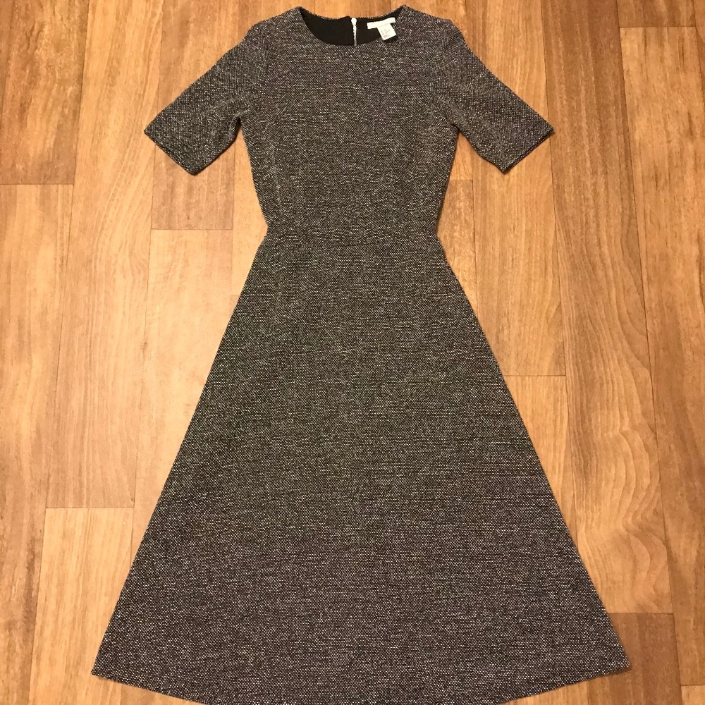 Charcoal Midi A Line Dress